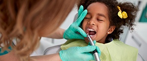 a child having their teeth polished
