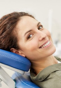 a patient getting dental care near Feeding Hills