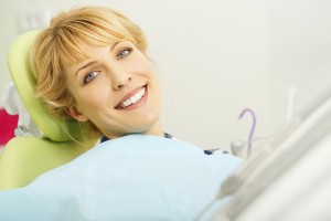 smiling dental patient