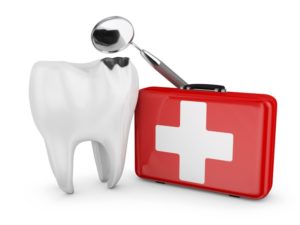 an image of a tooth and emergency kit
